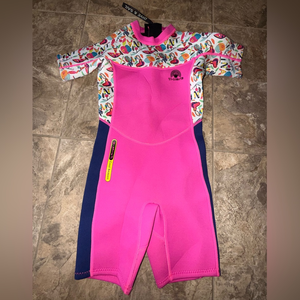 X Manta XL Pink Neoprene Dive Sail Wet Suit girls